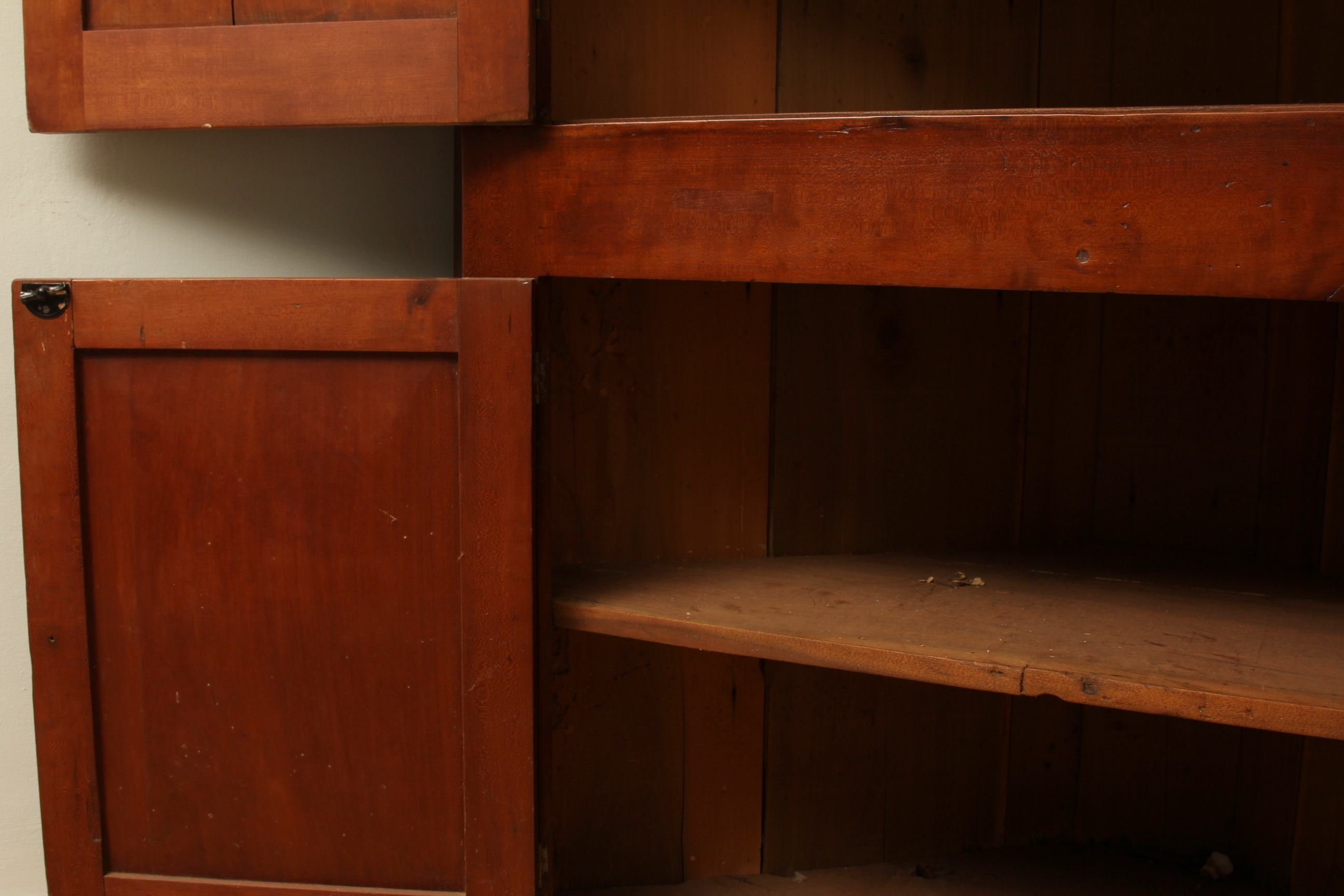 Antique Kentucky Cherry Corner Cupboard