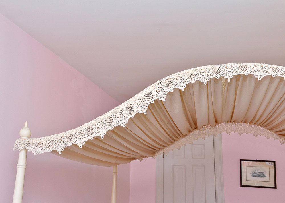 French Provincial Style Canopy Bed Frame