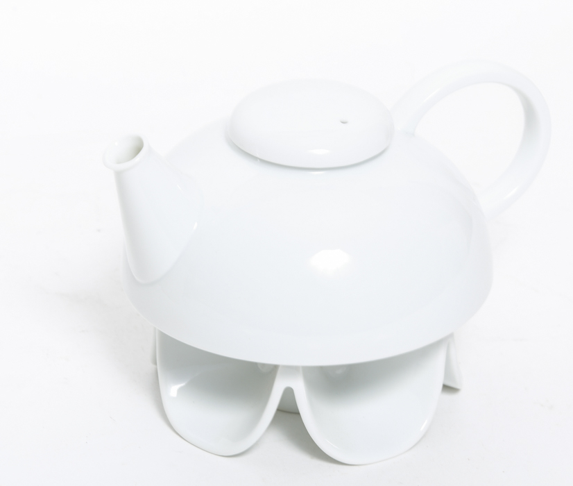 White Contemporary Coffee Pot
