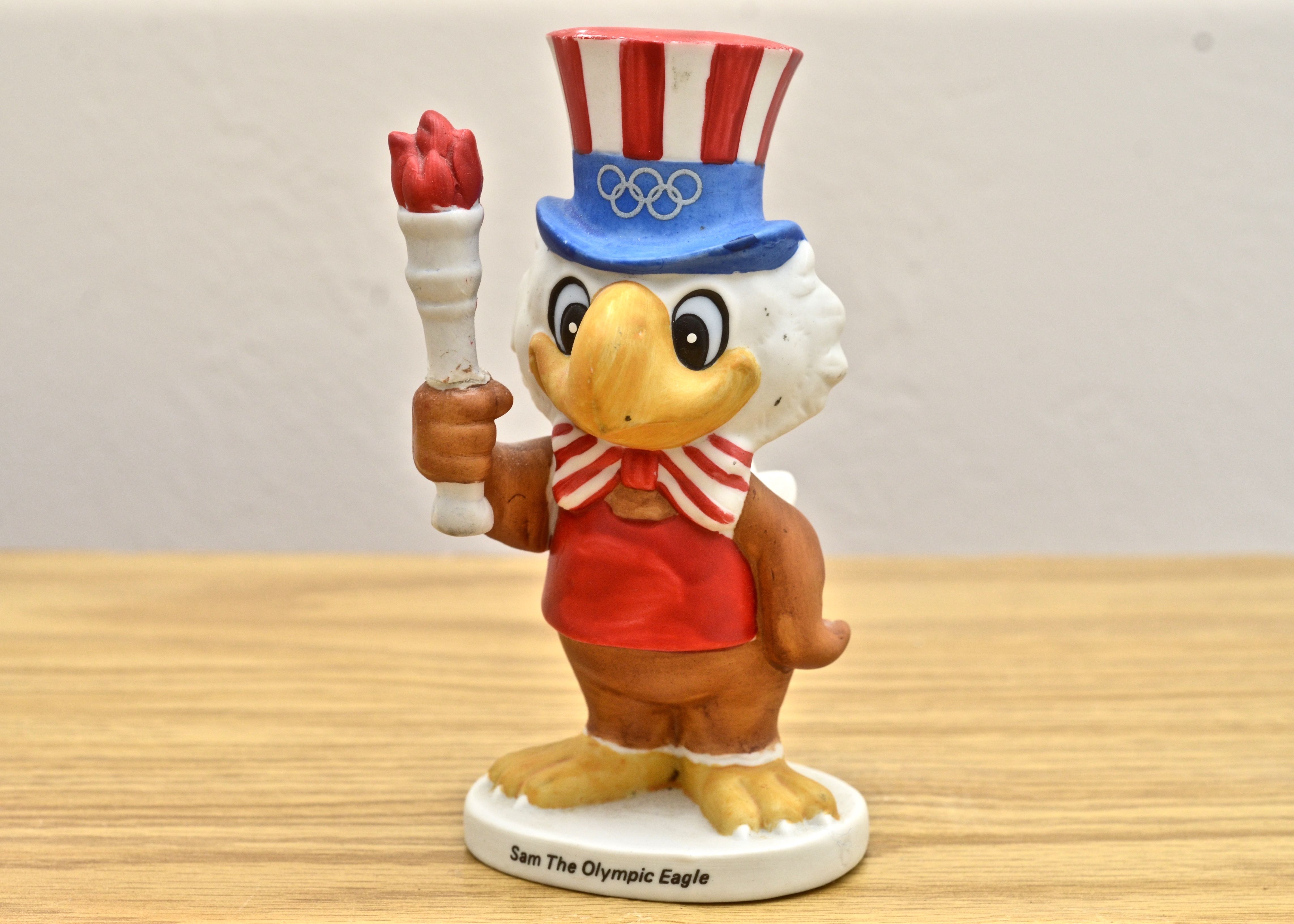 Sam the Olympic Eagle Porcelain Figurine