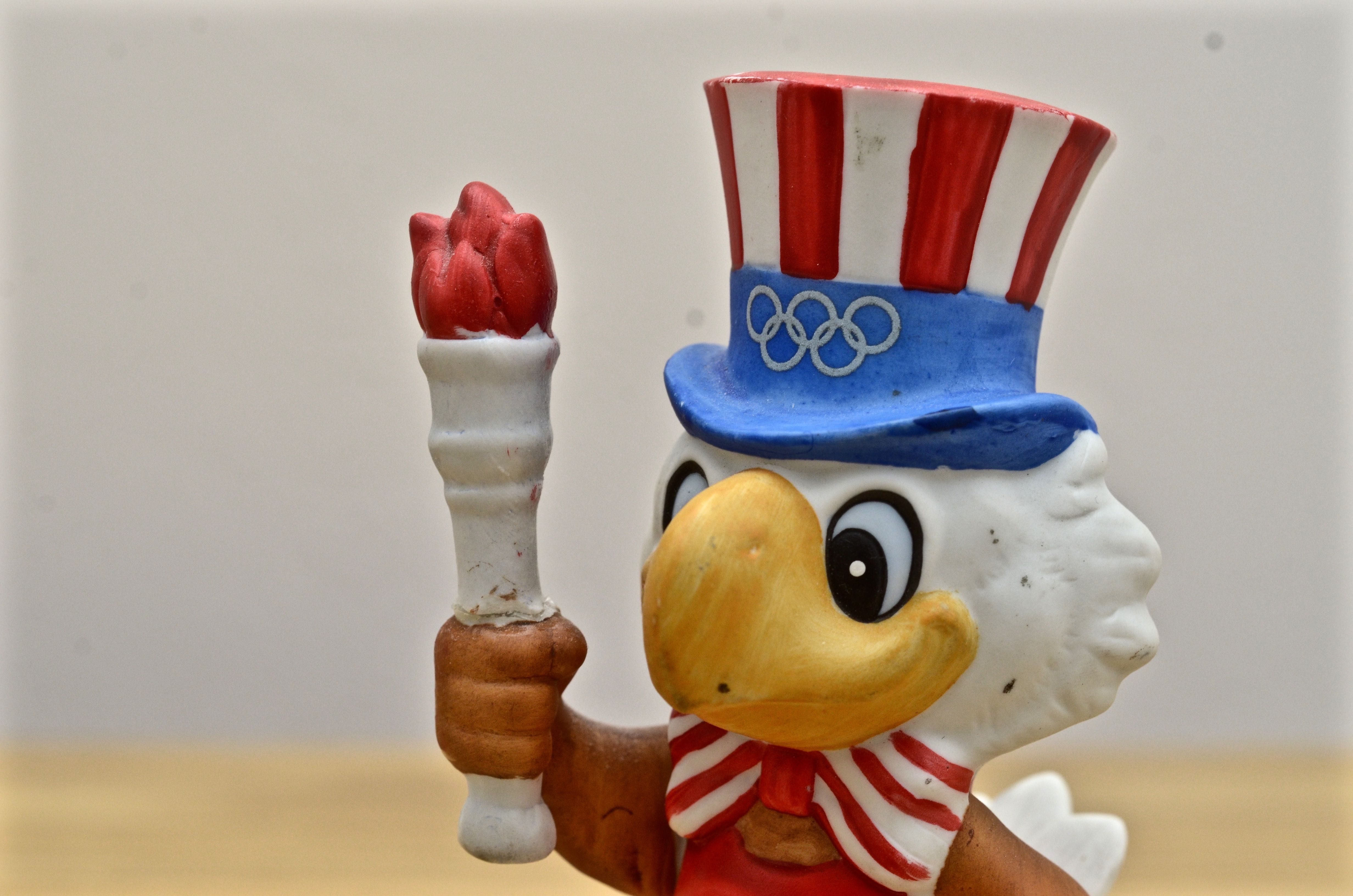 Sam the Olympic Eagle Porcelain Figurine