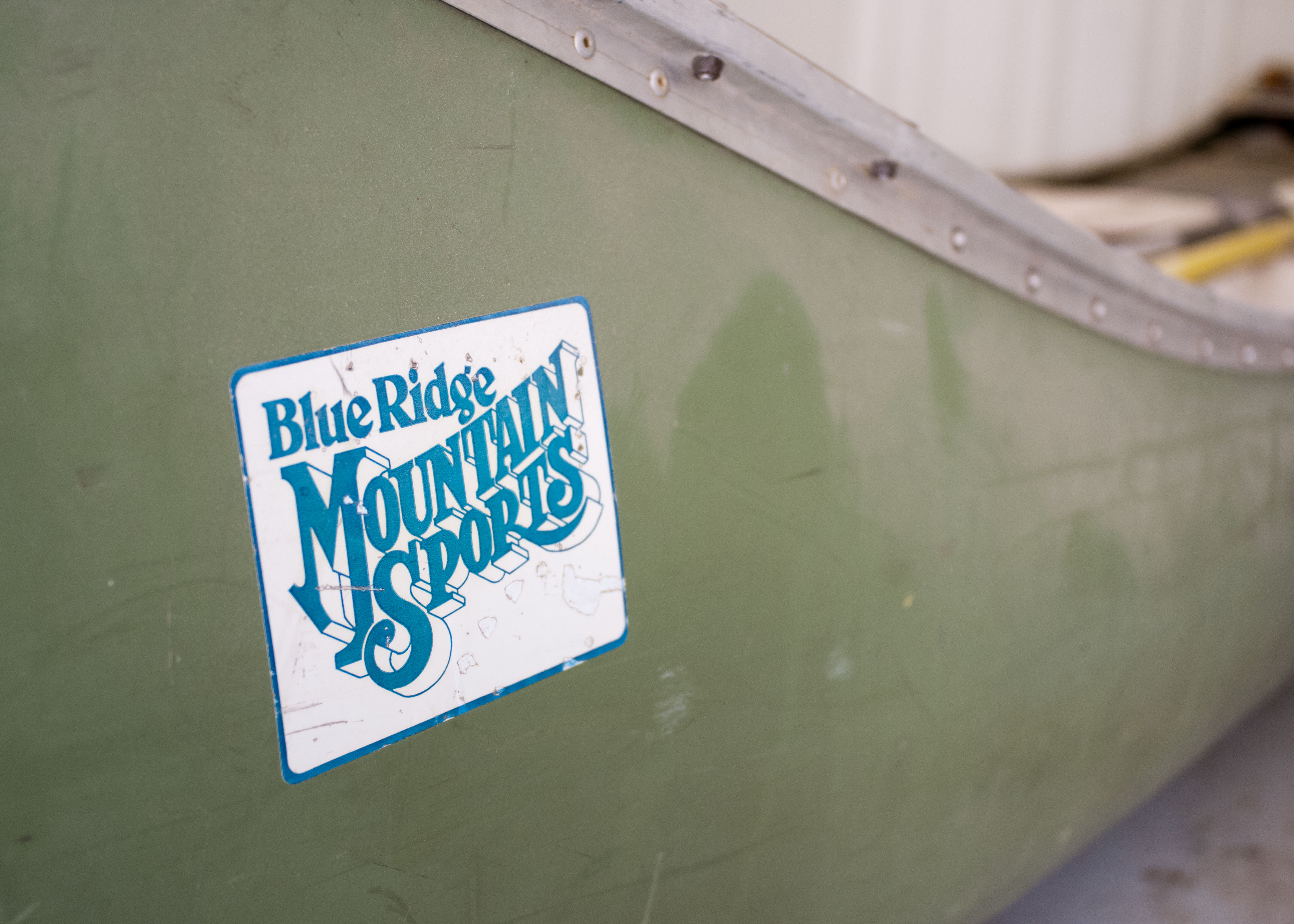 Vintage Blue Hole Canoe