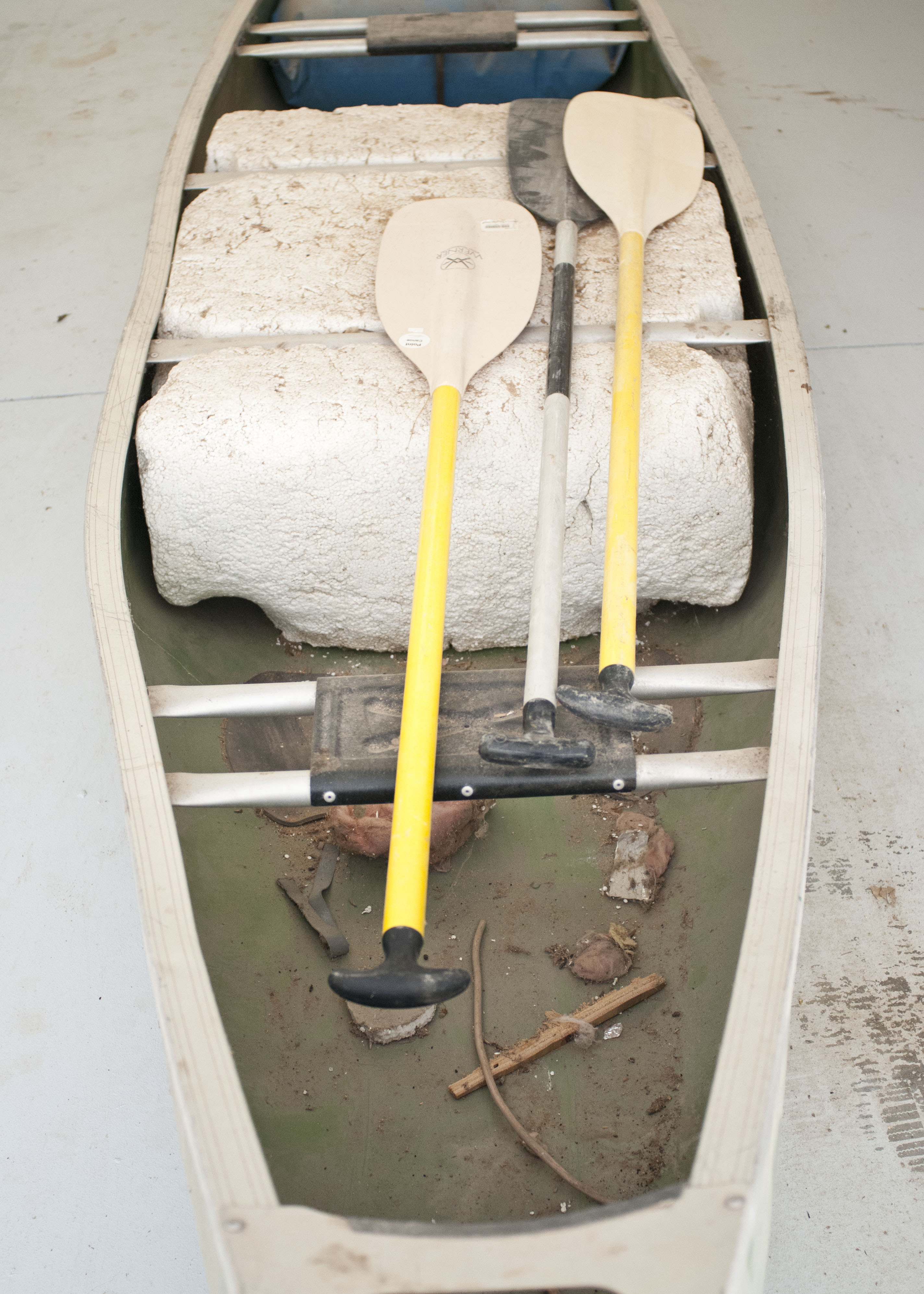 Vintage Blue Hole Canoe