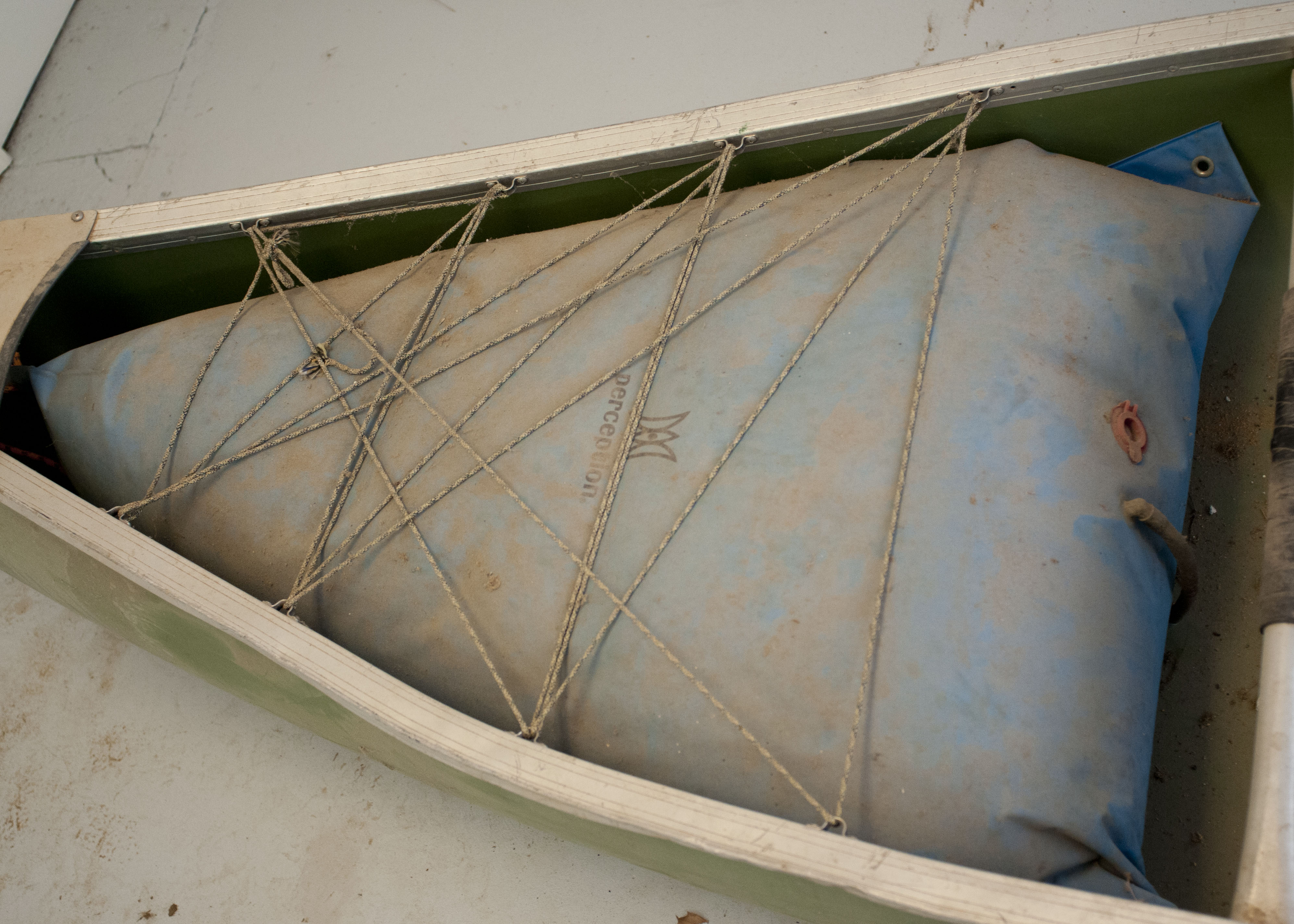 Vintage Blue Hole Canoe