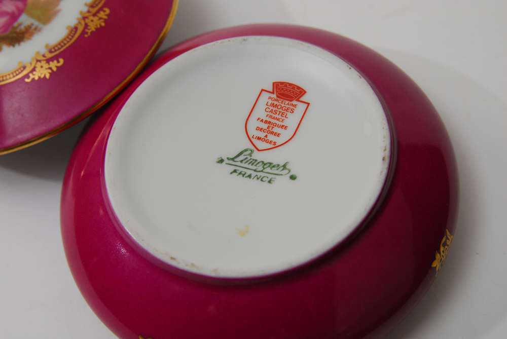 Limoges Box and Sugar Caddy