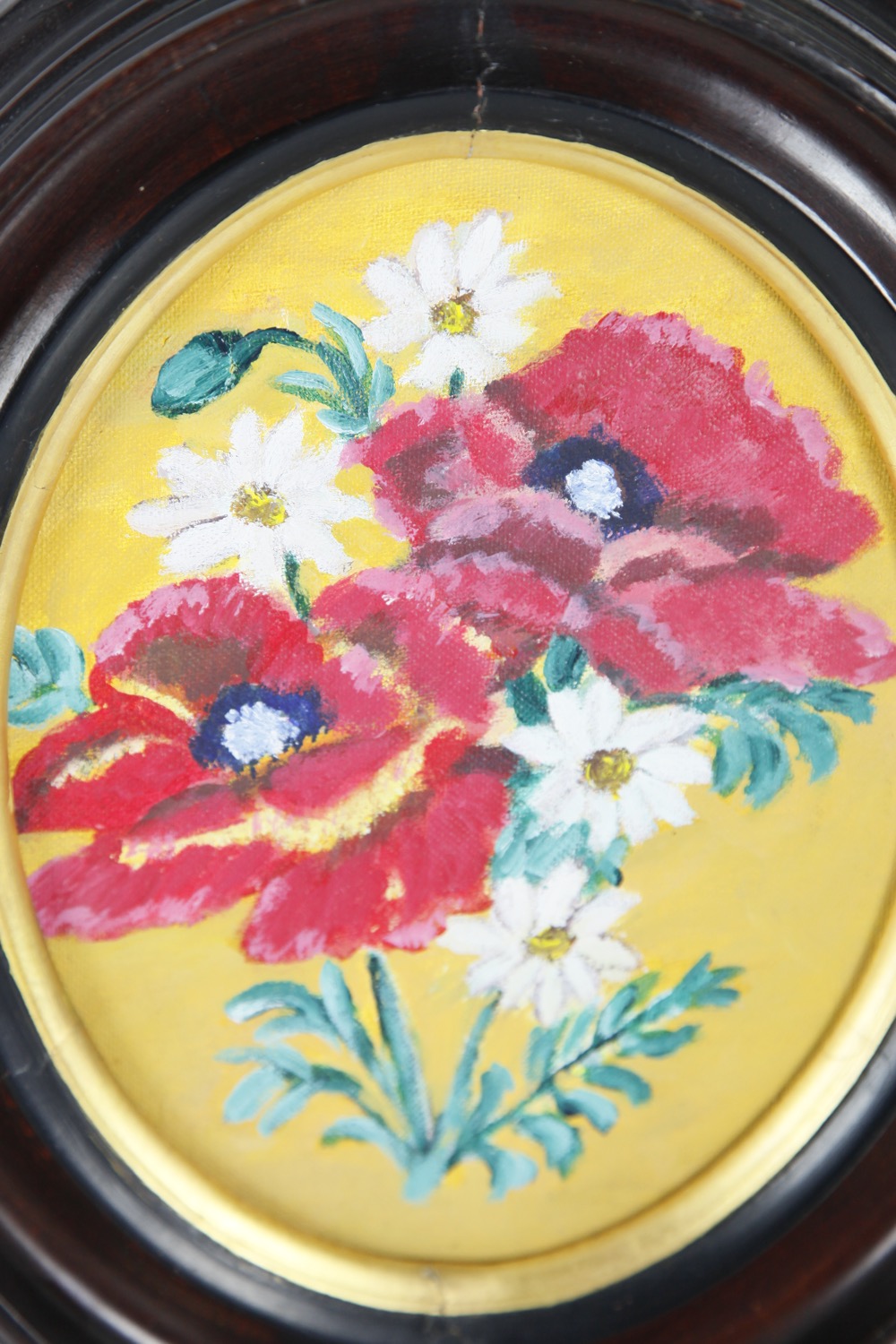 Pair of Original Oil Paintings in Walnut Frames