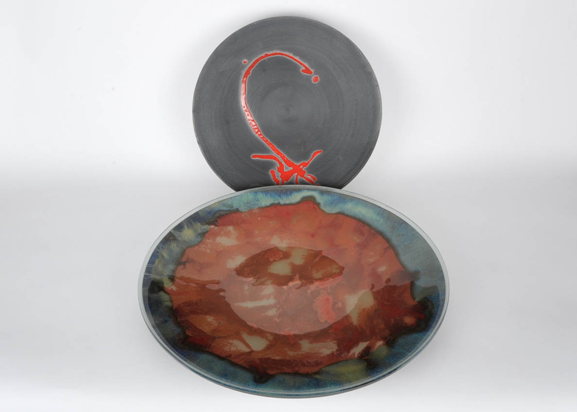 Pair of Decorative Modern Plates