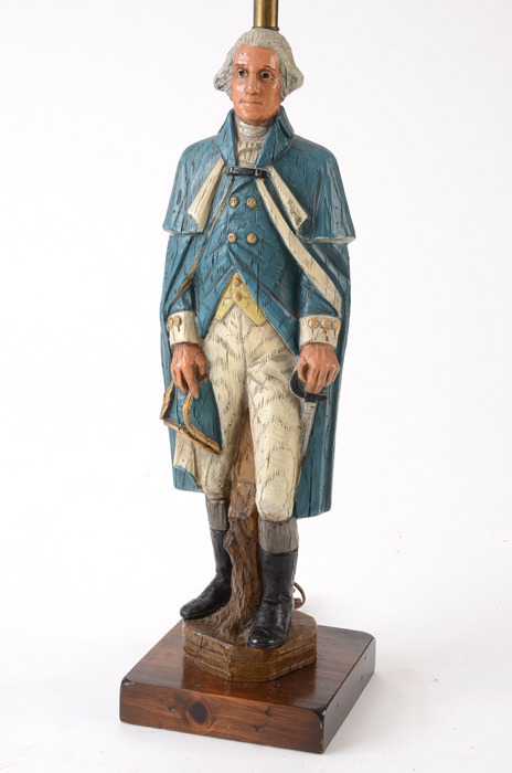 George Washington and Betsy Ross Lamps