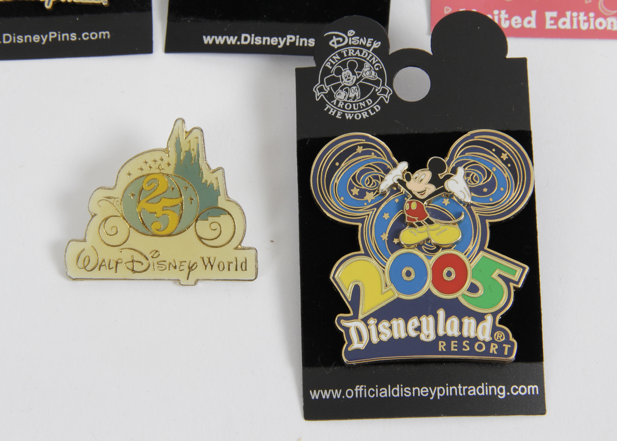 Collection of Disney Themed Anniversary Pins