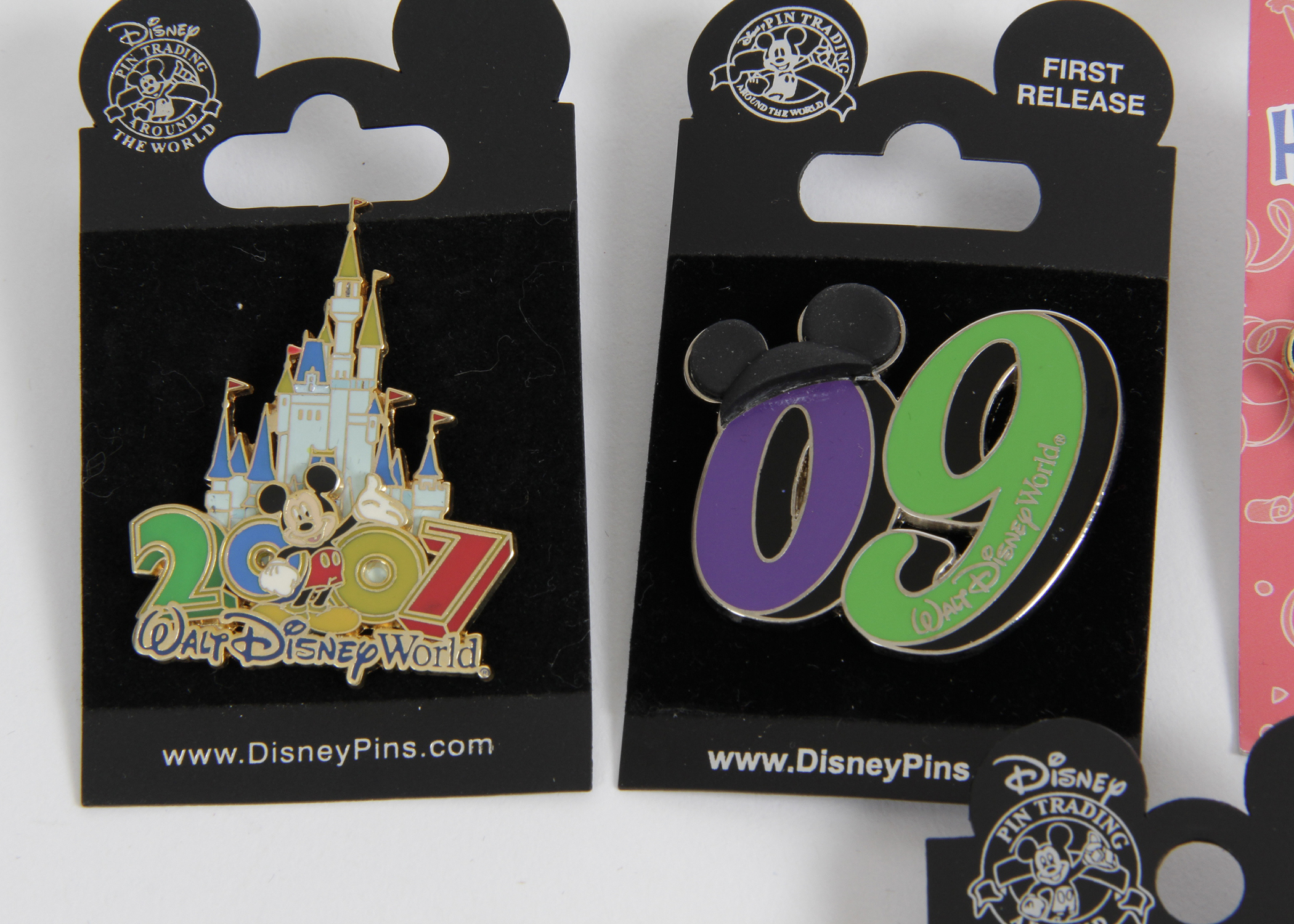 Collection of Disney Themed Anniversary Pins