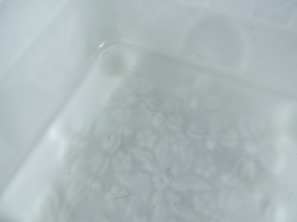 Frosted Indiana Tiara Glass Bee Hive Honey Box