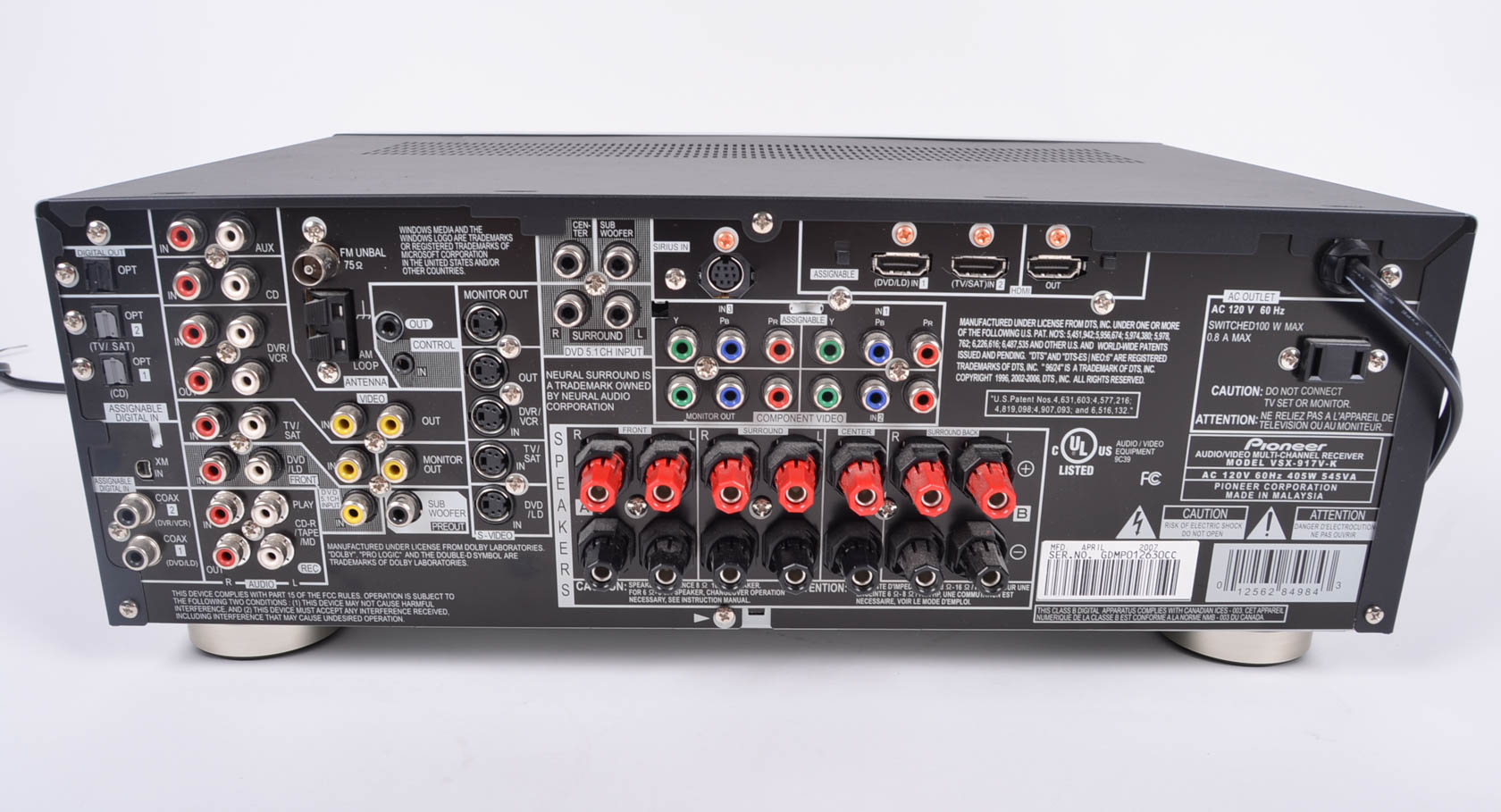 Pioneer Audio Video Multi-Channel Receiver