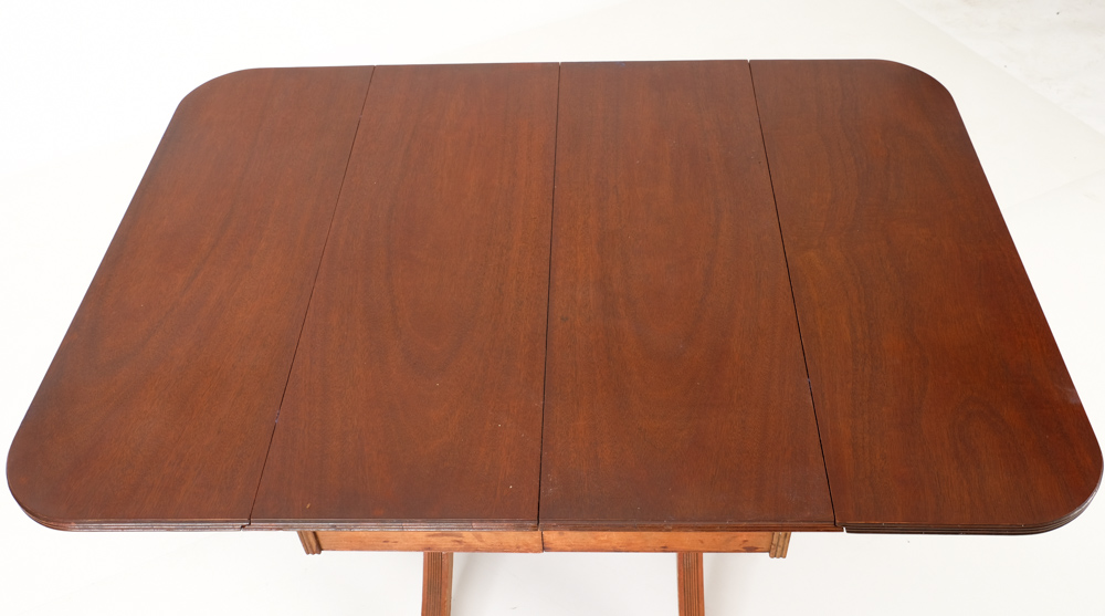 Duncan Phyfe Style Drop Leaf Dining Table