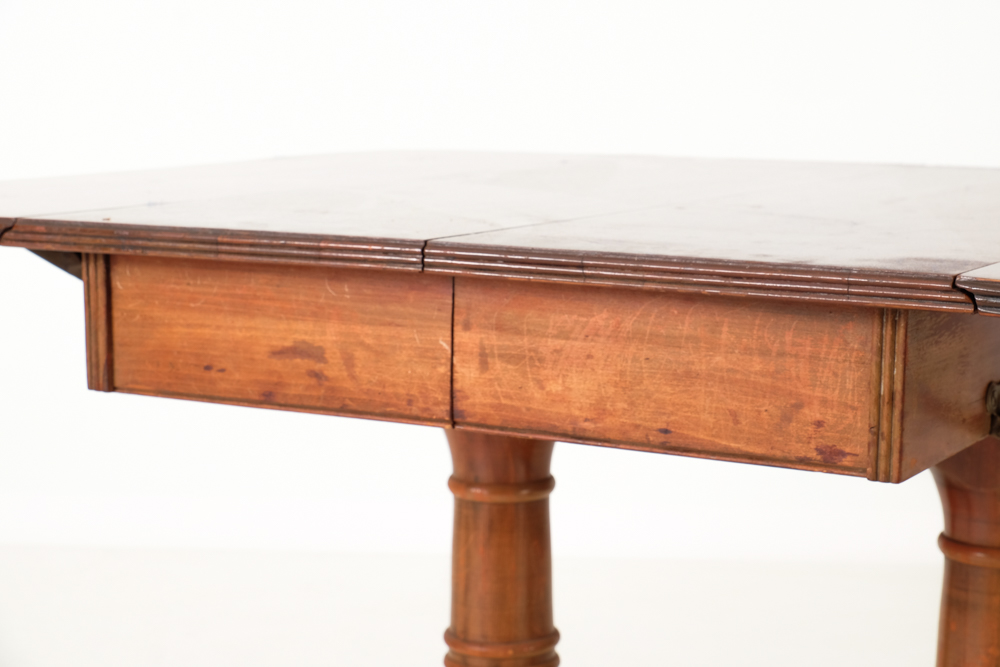 Duncan Phyfe Style Drop Leaf Dining Table