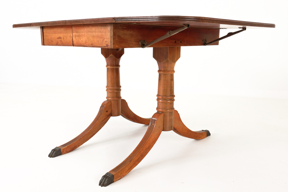 Duncan Phyfe Style Drop Leaf Dining Table