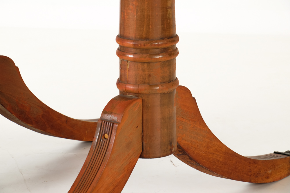 Duncan Phyfe Style Drop Leaf Dining Table