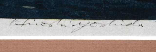 Original Hiroshi Yoshida Museum Proof "The Glittering Sea" 1926