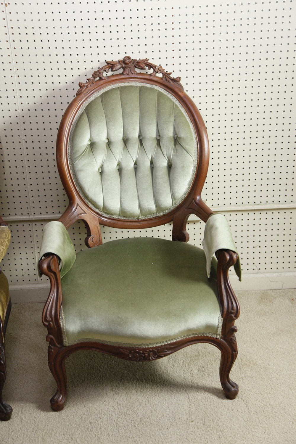 Pair of Rococo Revival Parlor Chairs