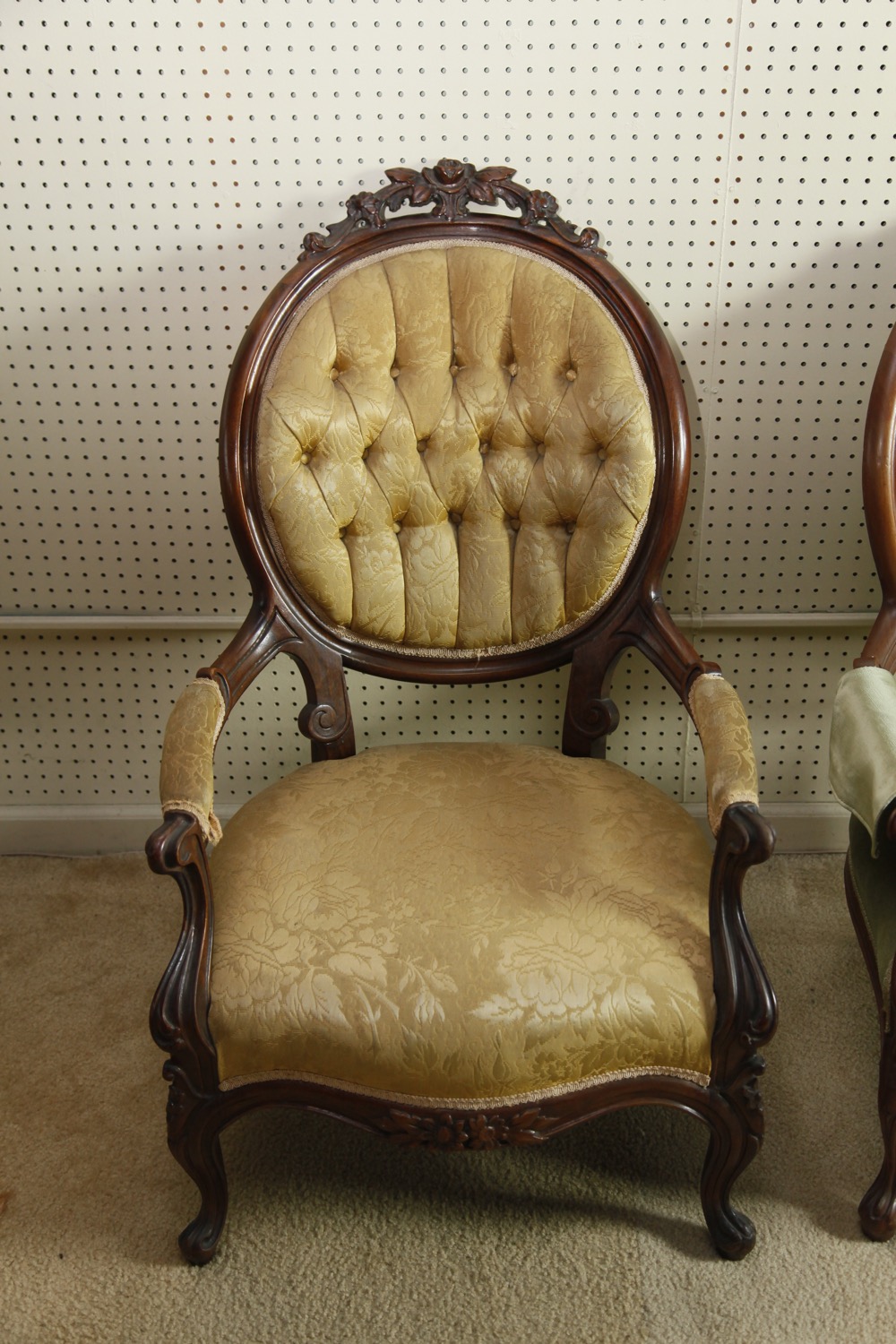 Pair of Rococo Revival Parlor Chairs