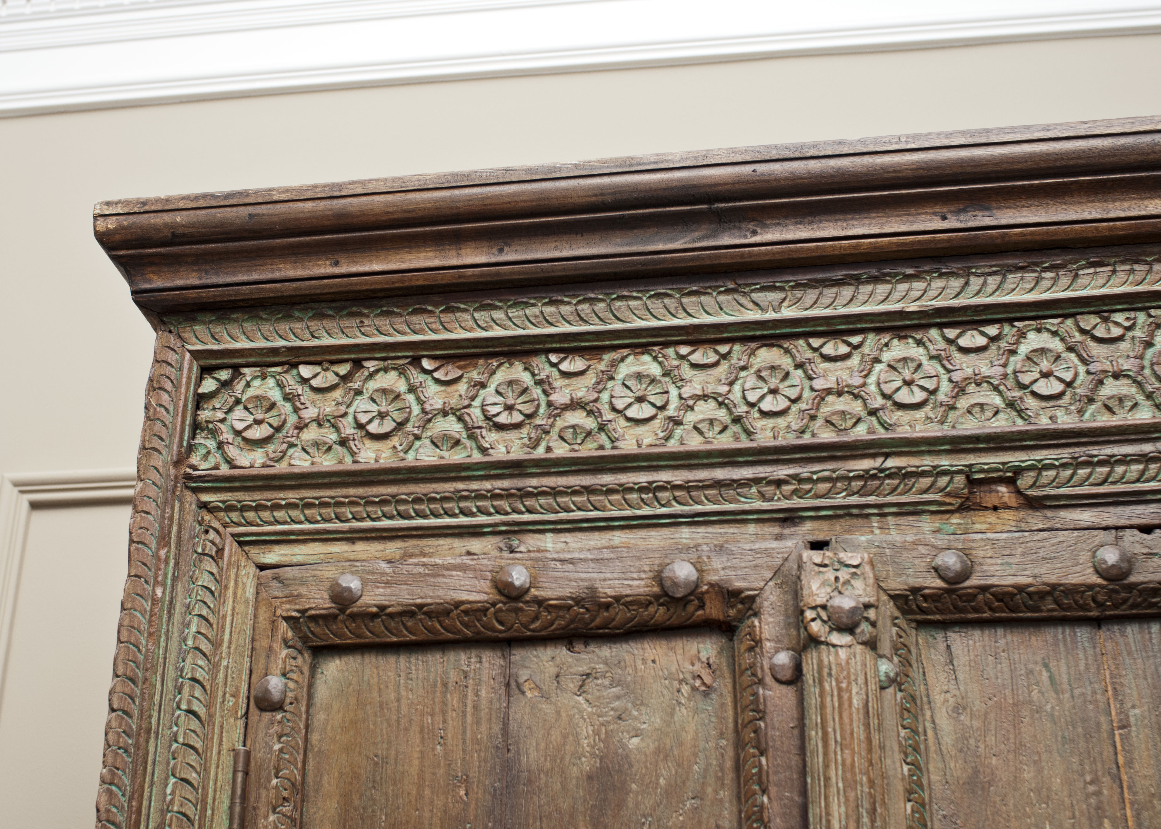 Medieval Reproduction Wood Cabinet