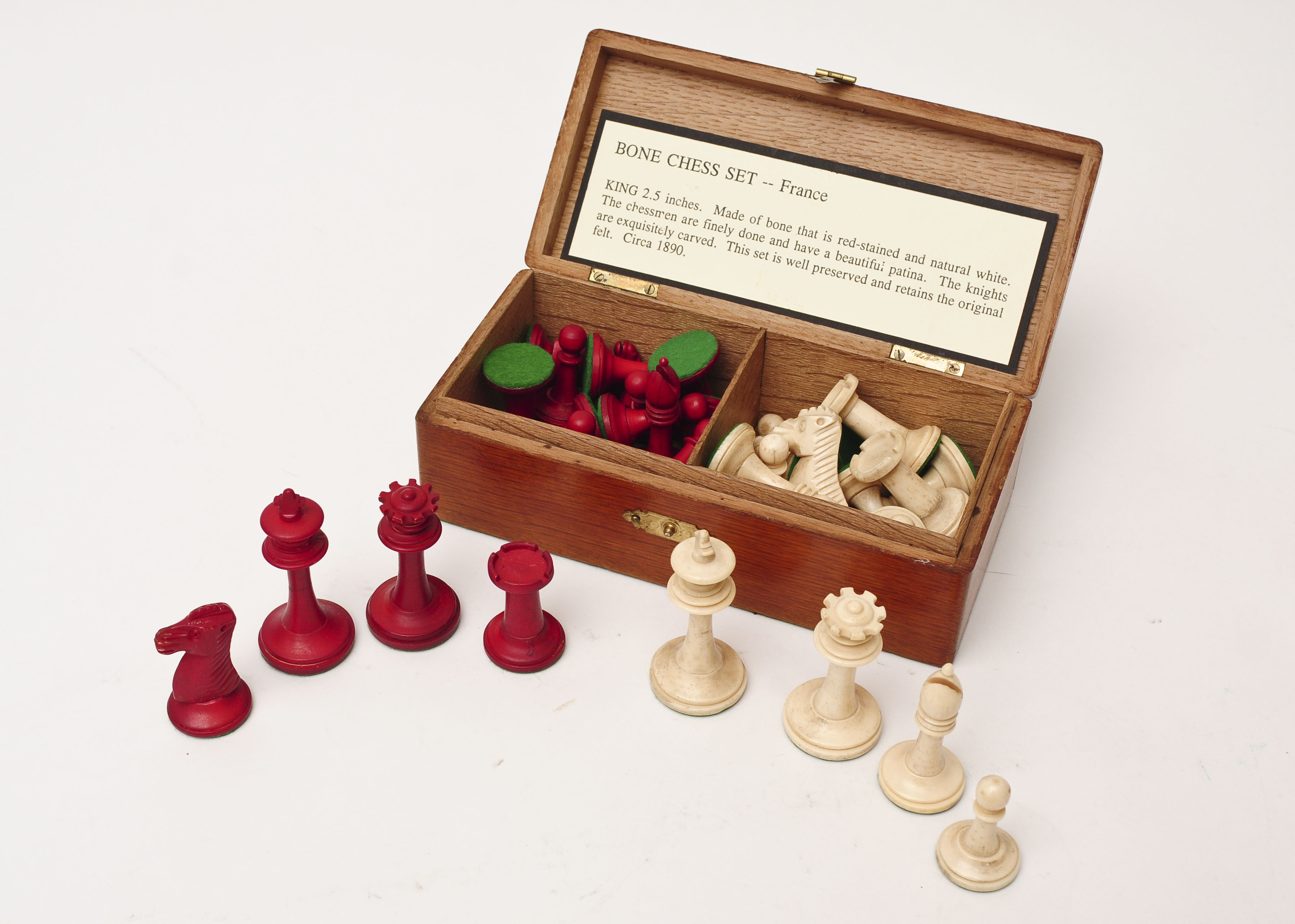 Antique Bone Chess Set