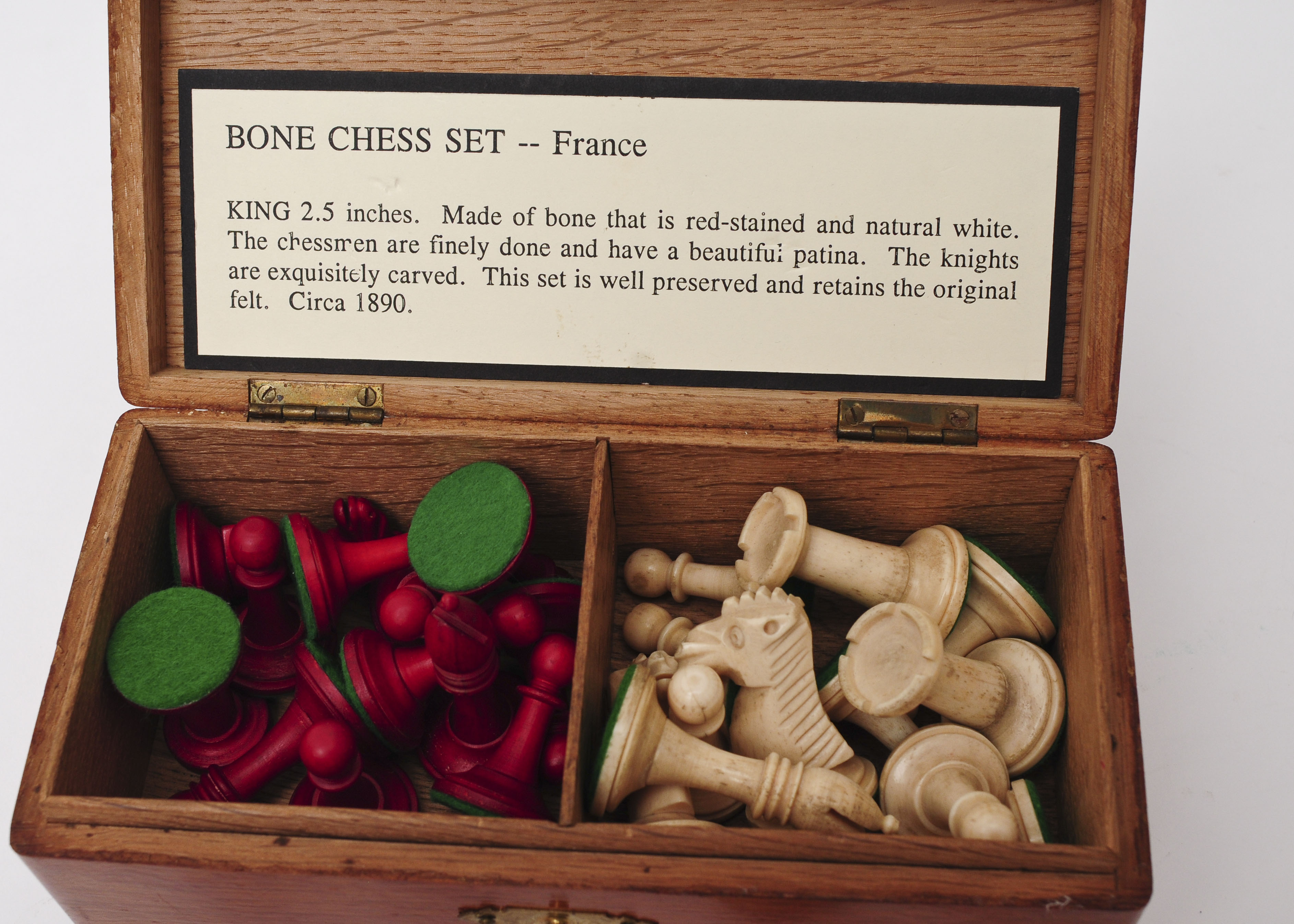 Antique Bone Chess Set