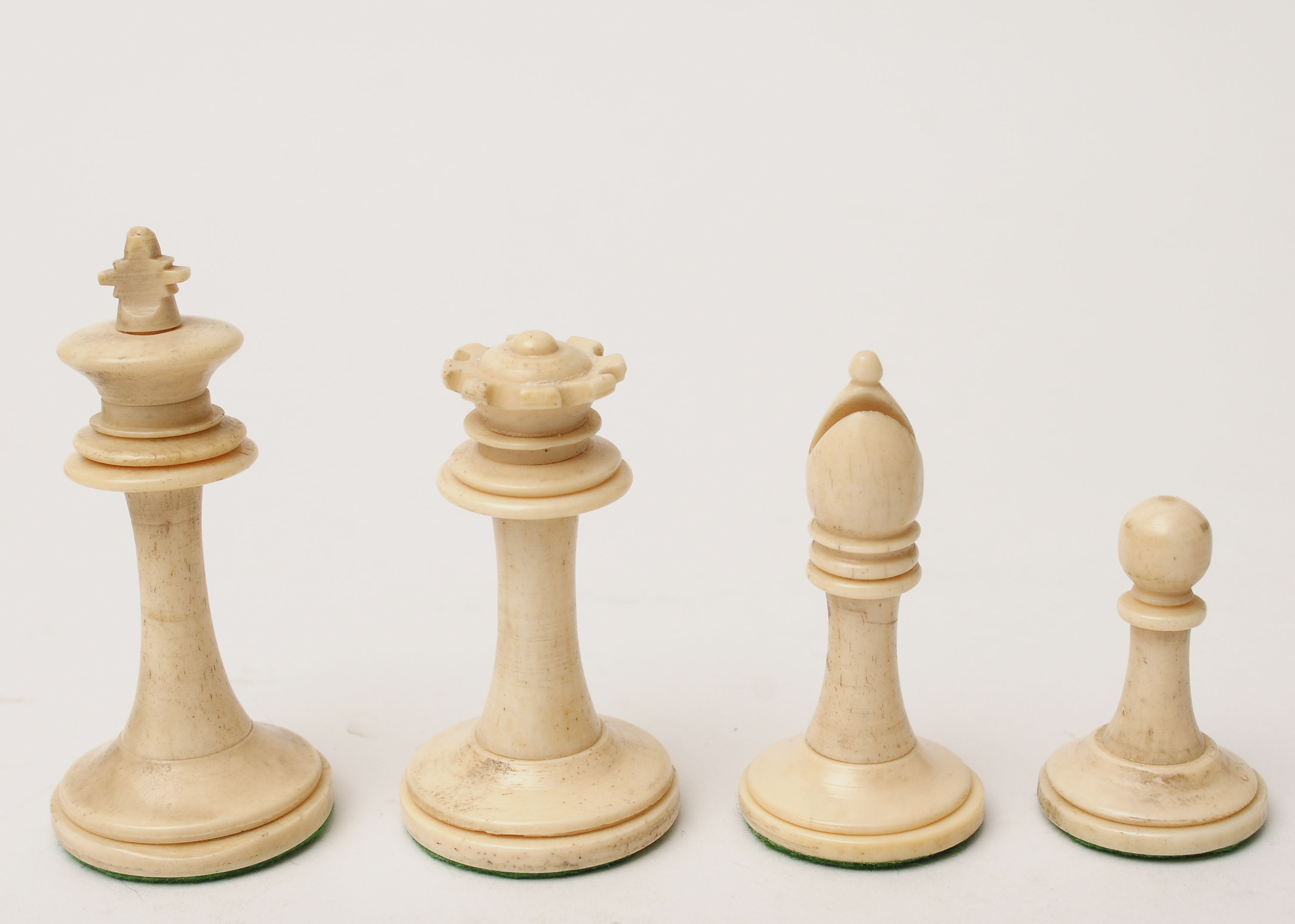 Antique Bone Chess Set