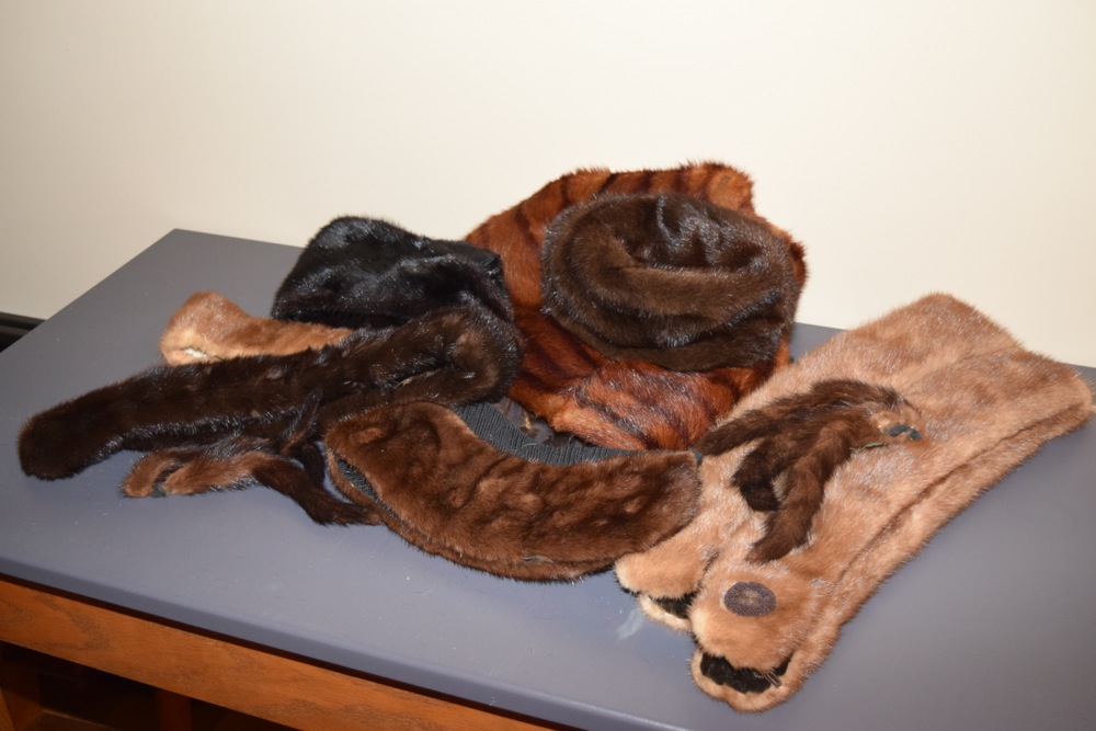 Collection of Vintage Fur Stoles and Hat