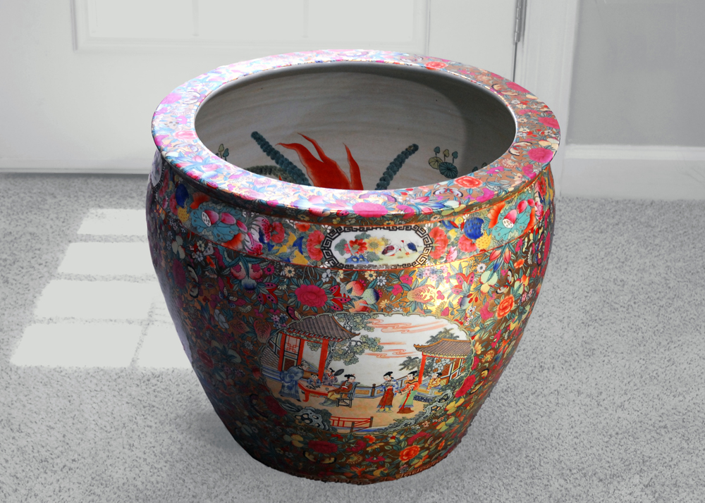 Chinese Fish Bowl Planter