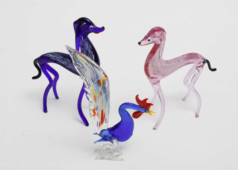 Murano Glass Animals EBTH