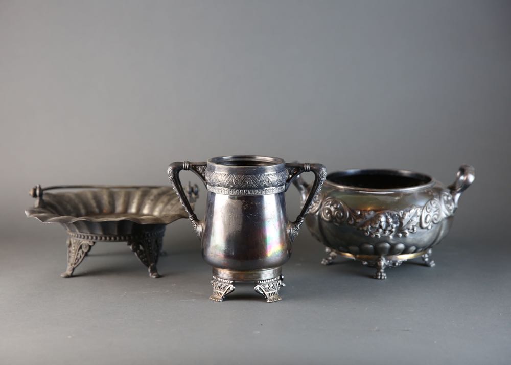 James W. Tufts Sugar Bowl and Bridal Basket