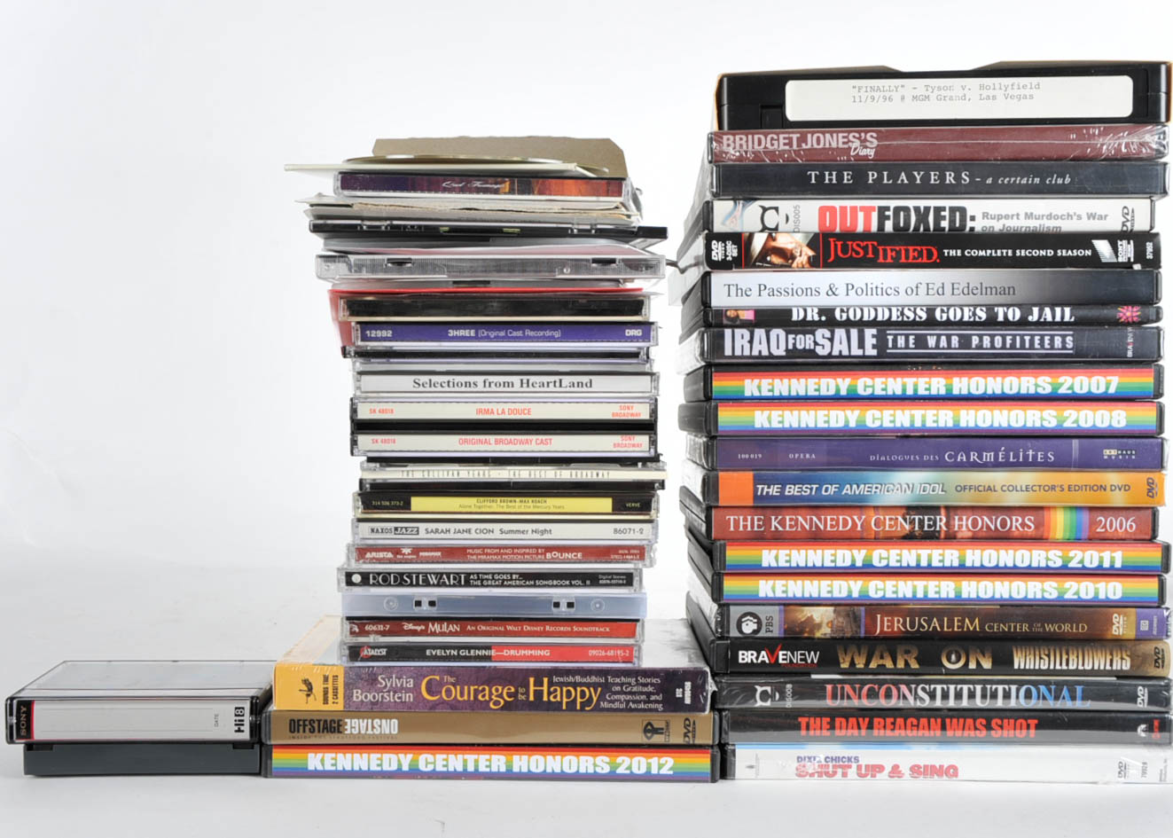 Selection of DVDs and CDs