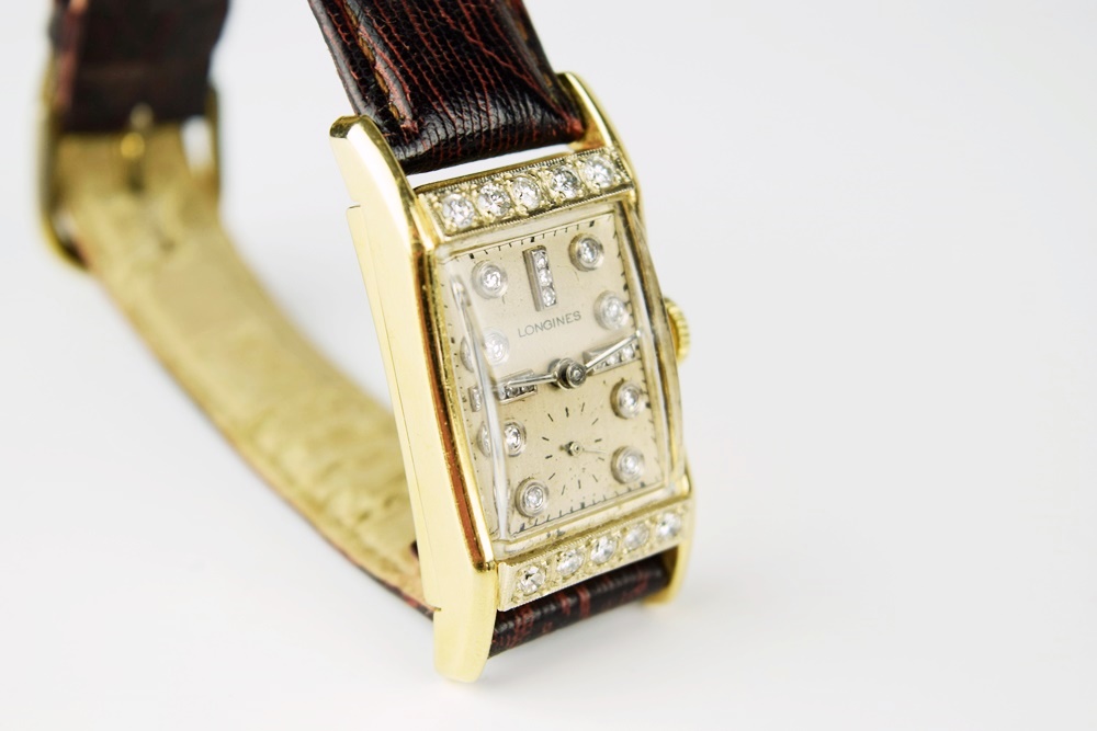 Ladies' 14K Gold and Diamond Longines-Wittnauer Watch