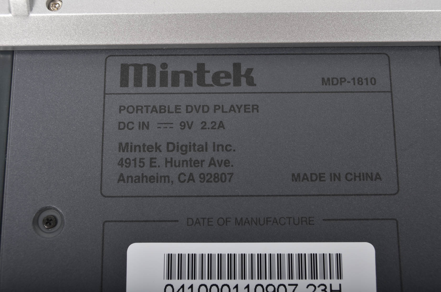 Mintek Portable DVD Player