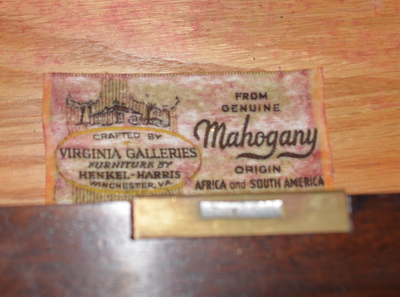 Henkel Harris Mahogany Drop Leaf Side Table