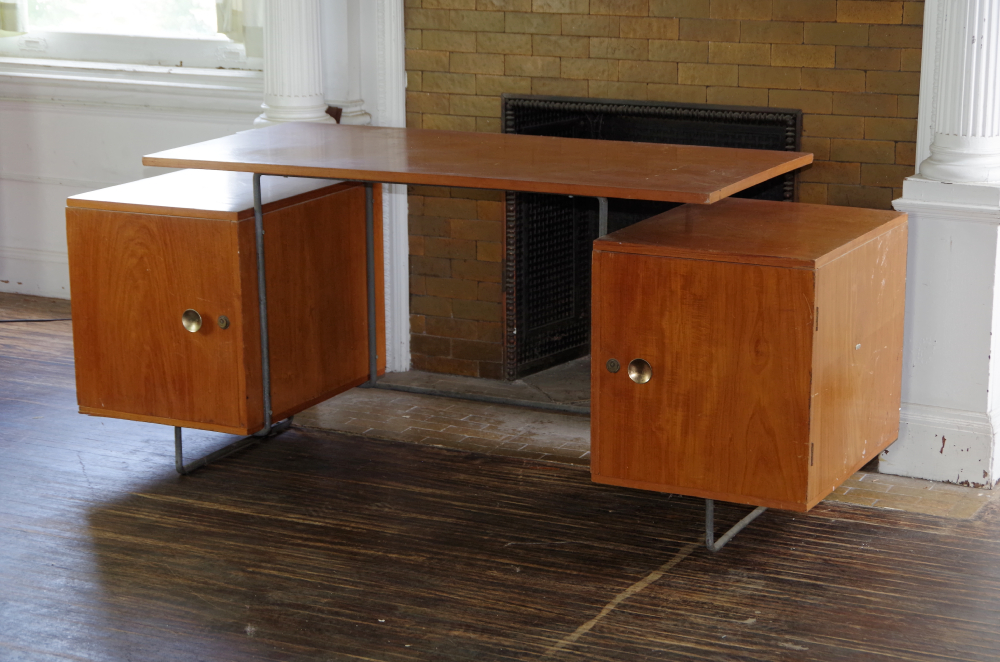 Brazilian Cherry Mid Century Modern Desk