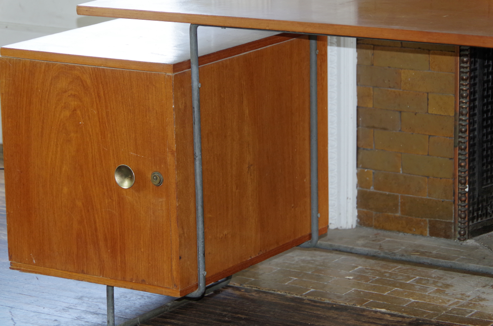 Brazilian Cherry Mid Century Modern Desk