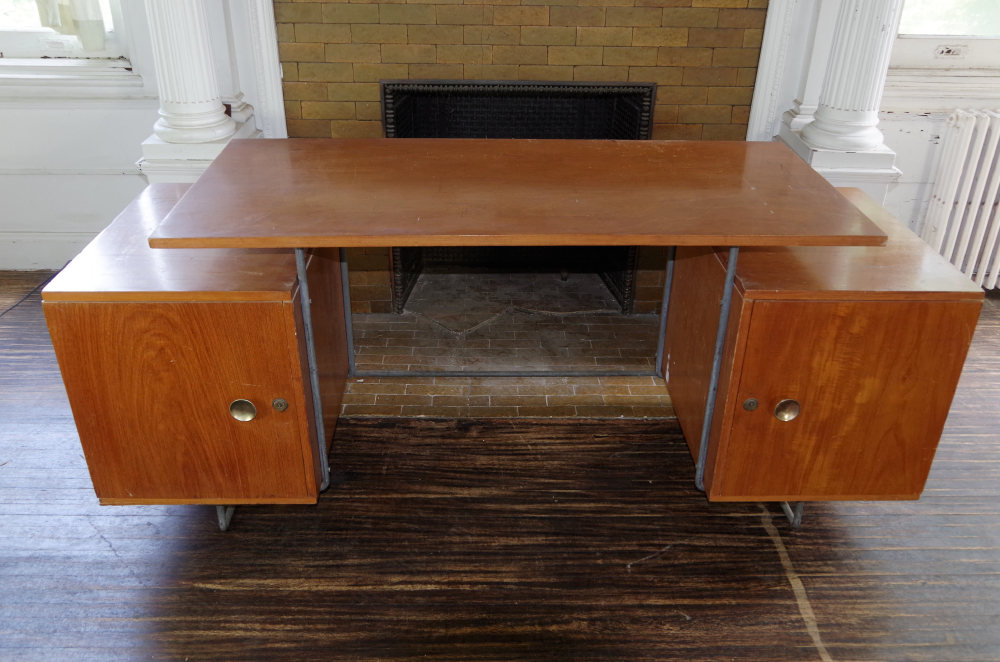Brazilian Cherry Mid Century Modern Desk