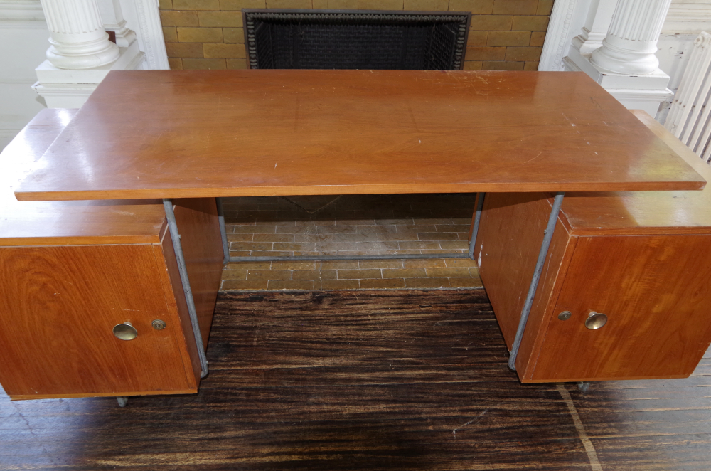 Brazilian Cherry Mid Century Modern Desk