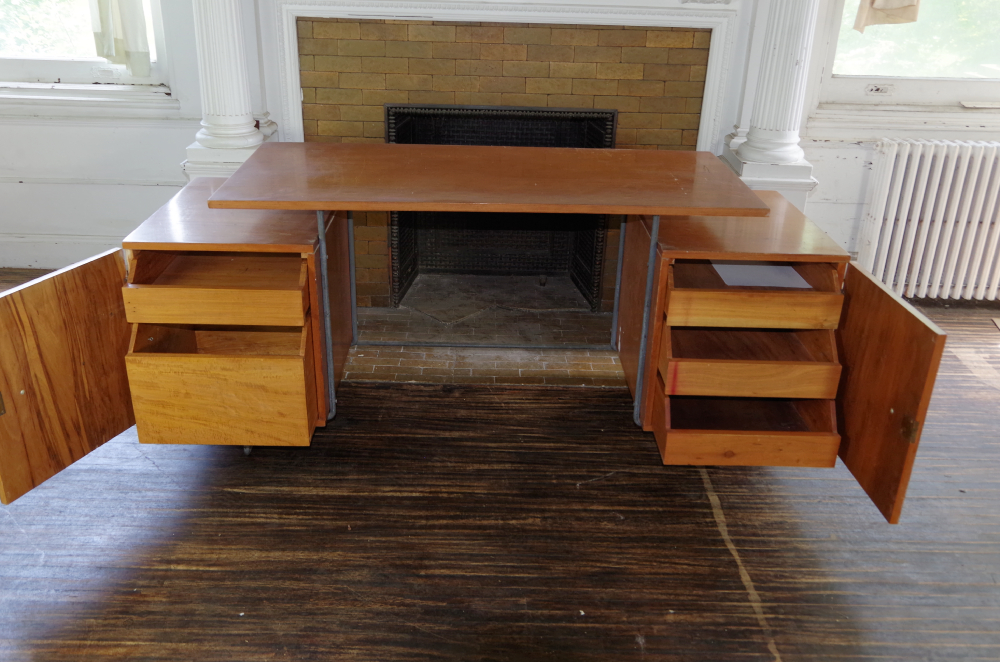 Brazilian Cherry Mid Century Modern Desk
