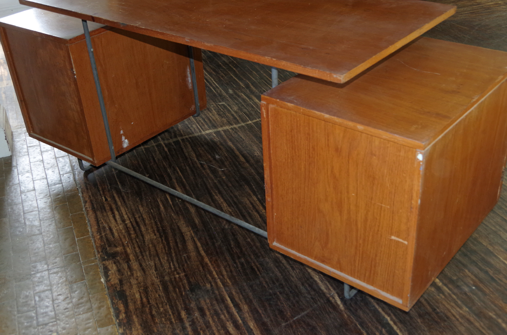 Brazilian Cherry Mid Century Modern Desk
