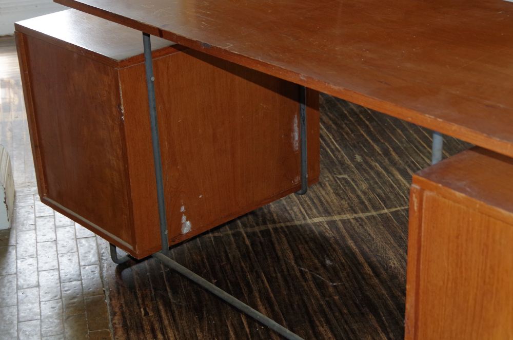 Brazilian Cherry Mid Century Modern Desk
