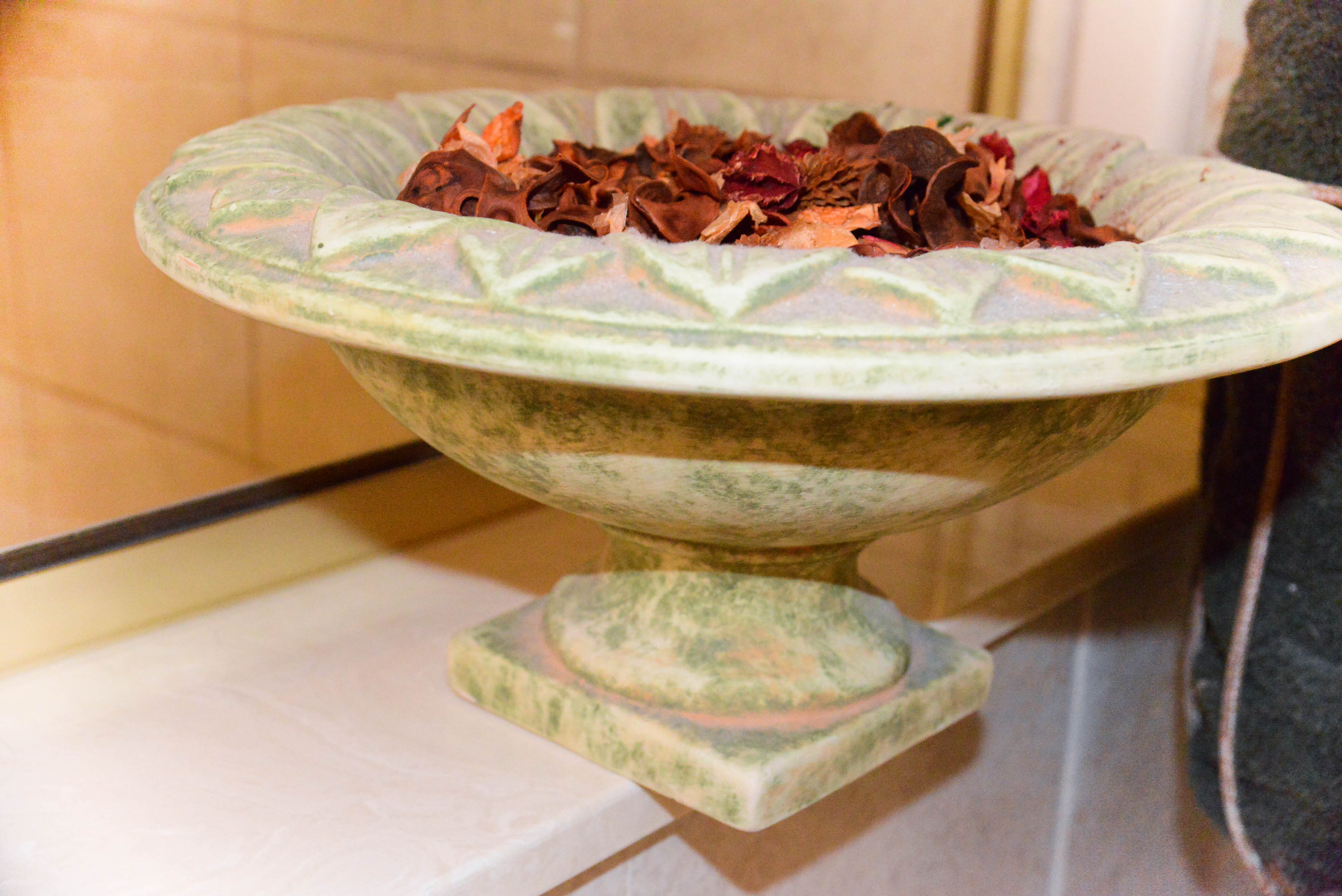 Grecian Style Urn and Basket