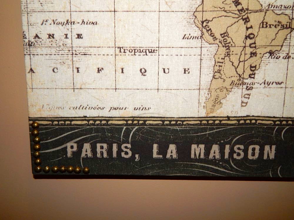 Canvas Mappemonde 1935