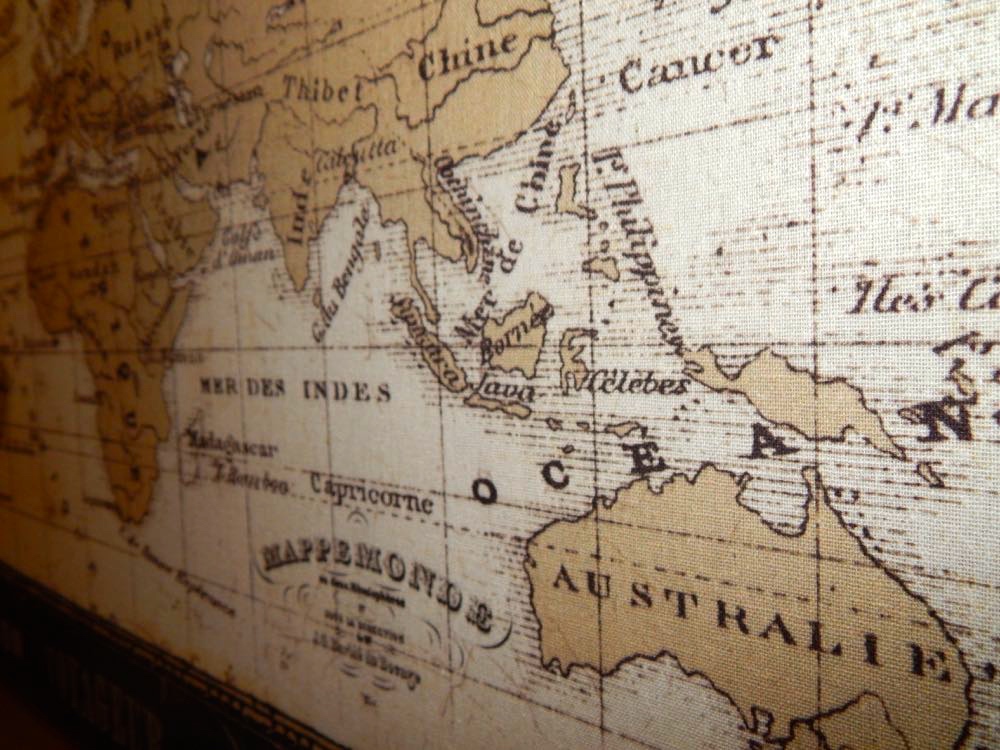 Canvas Mappemonde 1935