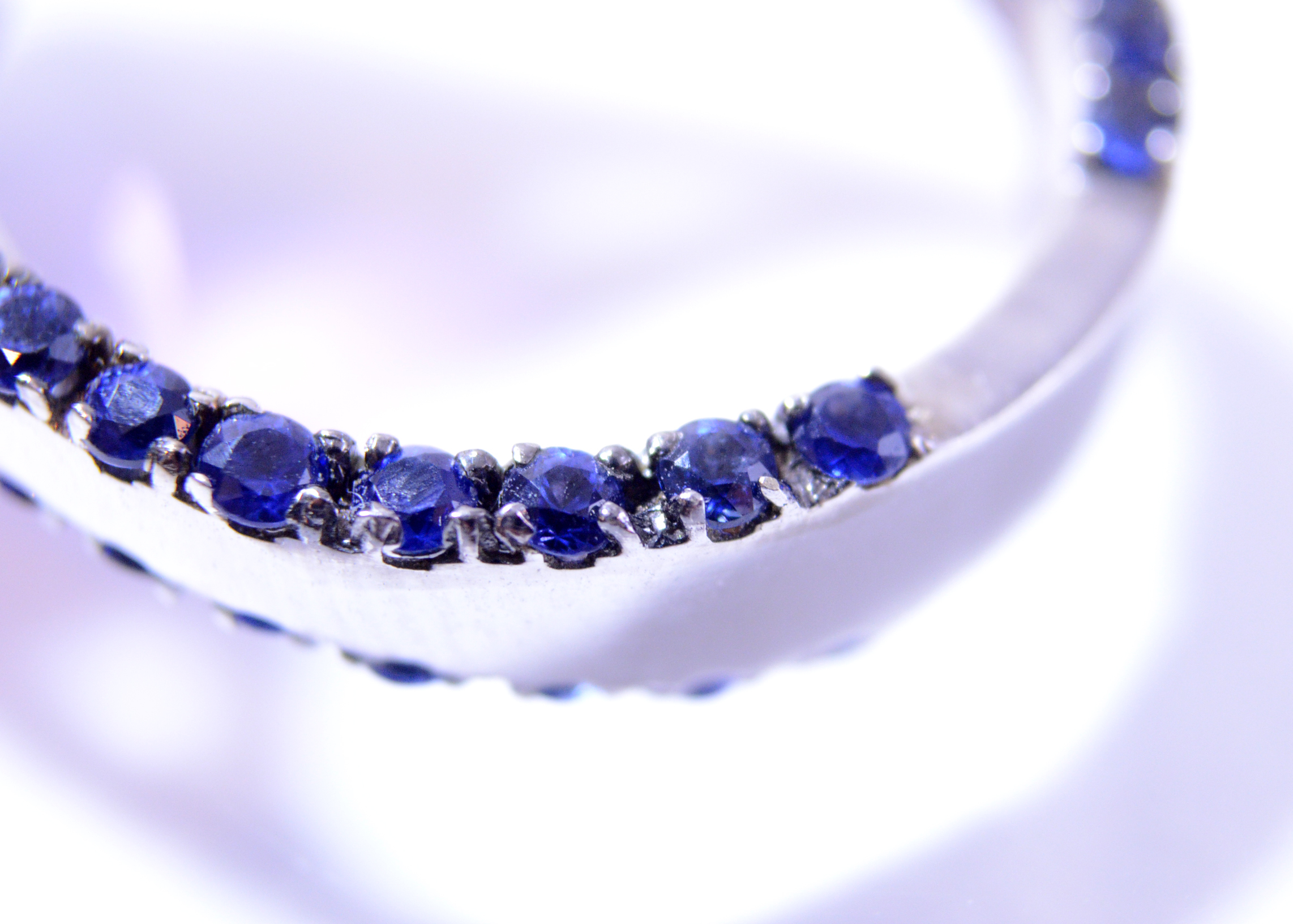 18K White Gold Amethyst and Diamond Ring