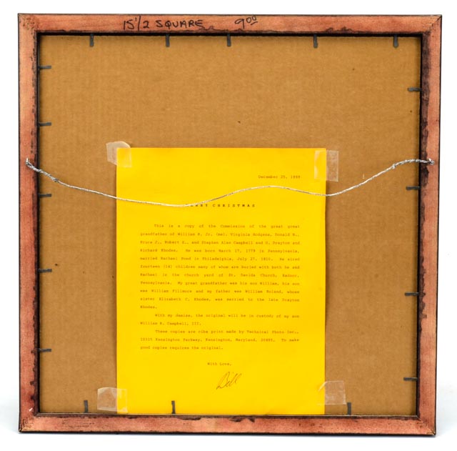 Reproduction 1811 Pennsylvania Militia Captain's Commission