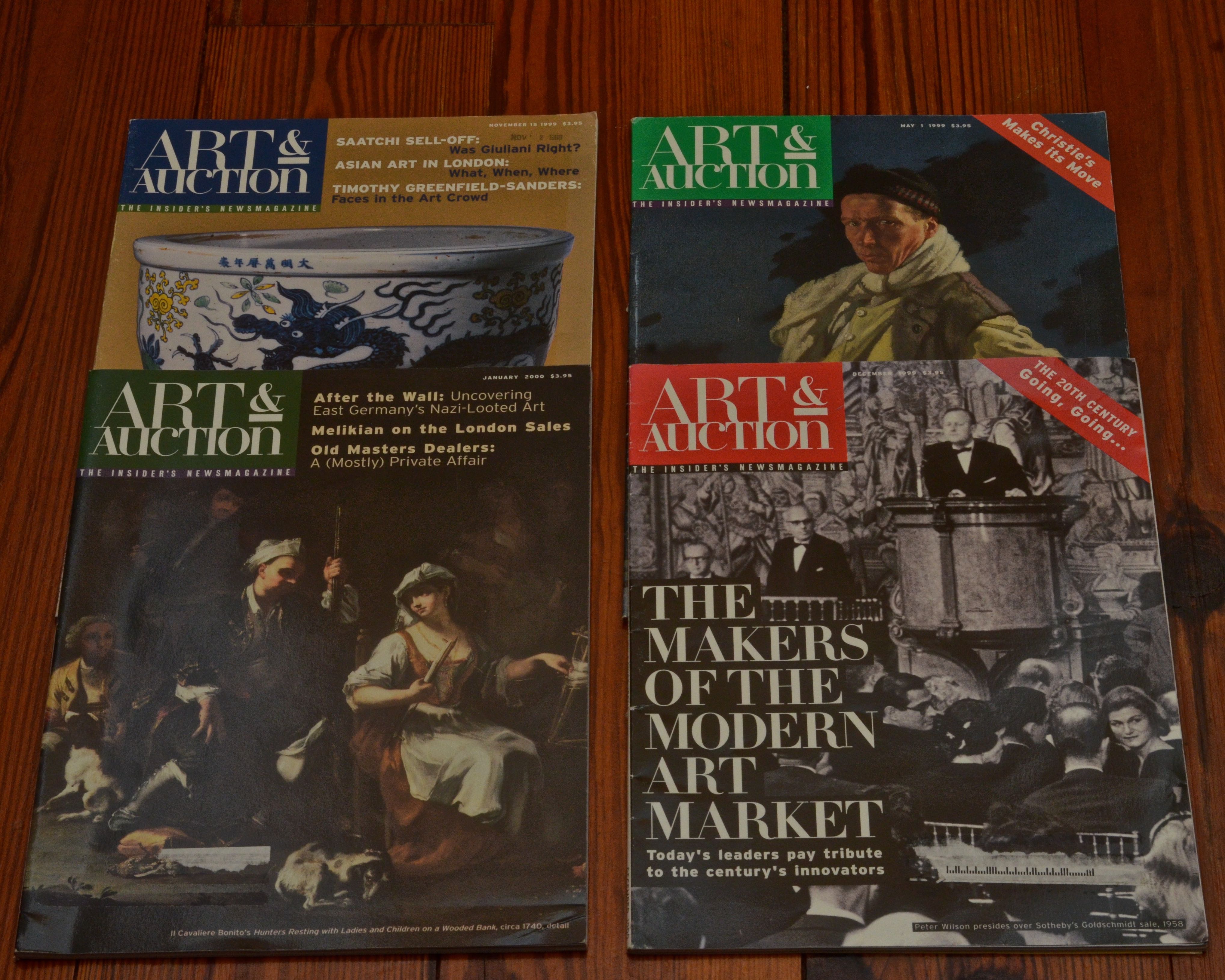 Collection of Art and Auction and Art and Antiques Magazines