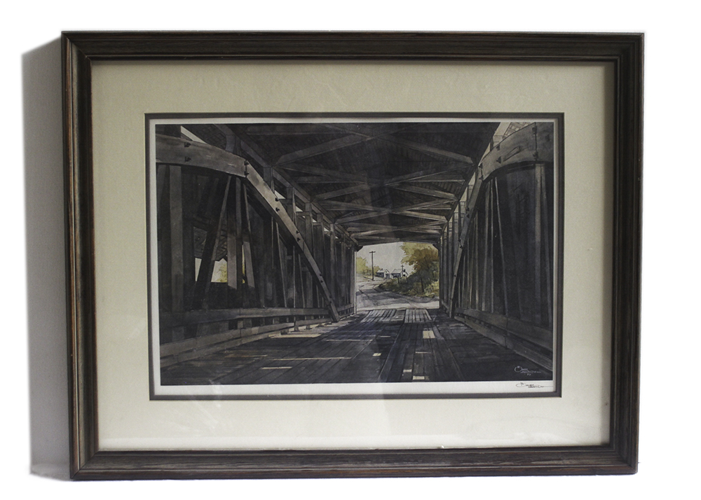 Framed, Signed Omer Seamon Offset Lithograph