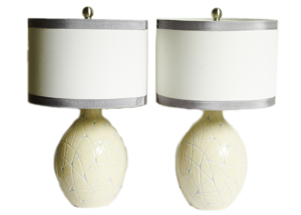 Pair of Illumination Station Contemporary Lamps